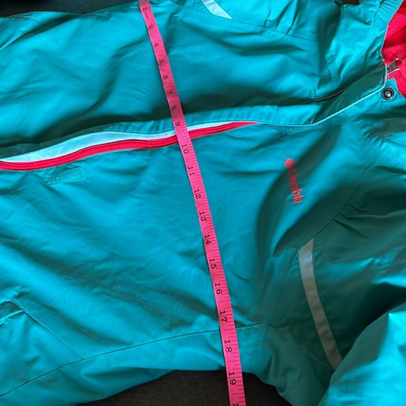 Columbia Kids L 14/16 Hooded Omni Heat Coat Teal & Pink - Picture 12 of 16
